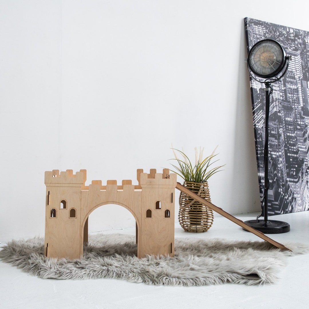 Wooden Rabbit Castle, Rabbit Corner House, Wooden Rabbit House, Bunny