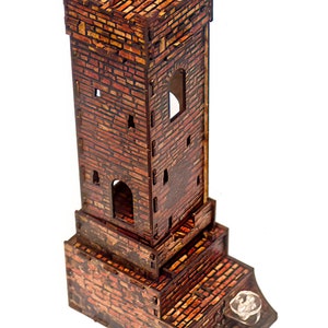 Carcasonne tower with a tile ejecting repetive mechanism