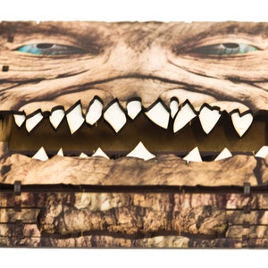 Livre de monstres mimiques, boîte de rangement pour les amateurs de RPG, de jeux de société et de fantaisie, stockage de jeux, D&D, cartes, bijoux, conteneur de dés, étui à crayons