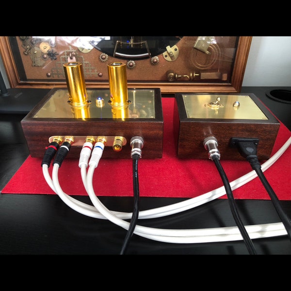 Hi-Fi tube phono preamplifier for turntable with MM cartridge