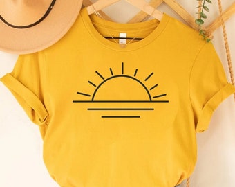 Summer Sunshine T-Shirt, Holliday Beach T-Shirt, Beach Shirt,  Summer Vacation Shirt, Women's Summer Top, Summer Vibe Shirt, Vacation Gift