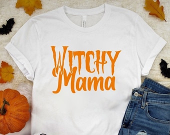 Witchy Mama Shirt, Bad Witch Shirt, Halloween Shirt, Fall T-Shirt, Women Halloween Shirt, Witch Shirts, Halloween Mom Tee, Halloween T-shirt