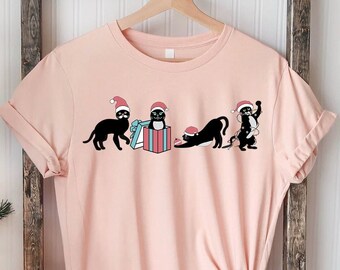 Christmas Shirt, Christmas Cat Shirt, Christmas Shirt, Meowy Christmas Shirt, Cat Lover Shirt, Merry Christmas Shirt, Gift For Christmas Tee