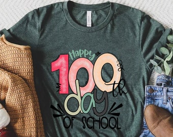 100 Days of School Shirt, 100 Day Shirt, 100th Day Of School Celebration, Student Shirt,Back to School Shirt, Gift For Teacher