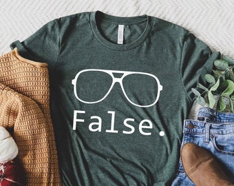 False Shirt, Office Lover Shirt, Dwight Funny Shirt, Dwight False Tshirt, Womens Clothing, Unisex Ladies Tee, Office Gift, Gift for Coworker
