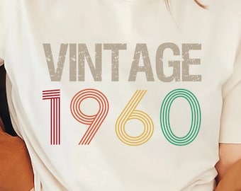 Vintage 1960 Shirt, 66th Birthday Gift For Men, 66th Birthday Best Friend, 66th Bday, Sixties Shirt, Turning 66 Birthday Gift, Born in 1960