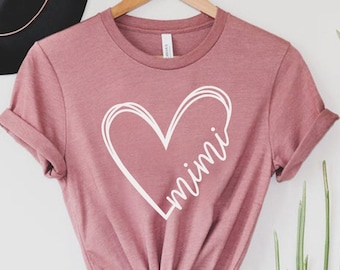Mimi Heart Shirt, Grandma Gift Shirt, Mimi Gift, Mimi Life Shirt, Funny Mimi Shirt, Mimi Birthday Gift, Grammy Shirt, Blessed Mimi Shirt