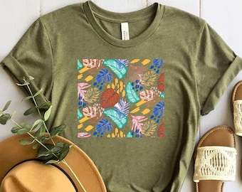Monstera Shirt, Minimalist Plant Lover T-shirt, Botanical Art Tshirt, Plant Parent Gift, Plant Mom Shirt, Plant Dad Gift, Crazy Plant Lady