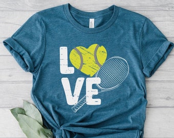 Tennis Shirt For Women, Tennis Love Shirt, Tennis Gifts, Tennis Mom T-Shirt, Sports Mom Apparel, Tennis Coach Gift, Table Tennis Player Gift