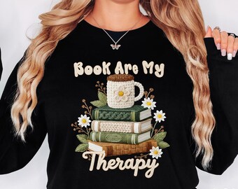 Bookworm Faux Knit Sweatshirt, Book Lover, Bookish Outfit, Book Club Clothing, Bookworm Tee, Reading Teacher Tees,Librarian Gift,Reading Tee