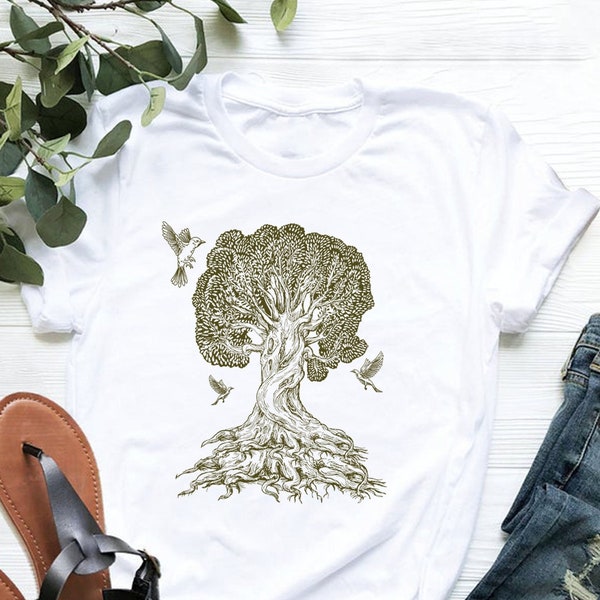 Tree Shirt, Gnarled Tree T-shirt, Men's Graphic Tee, Tree of Life Shirt, Scatterbrain Tees, Cool Gifts, Tree Tee, Gnarled Tree Shirt