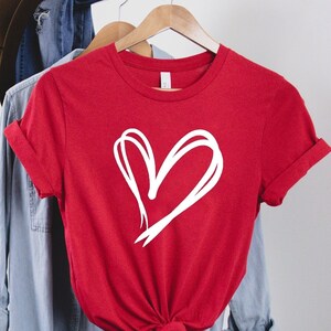 Valentines Day Shirt, Heart Shirt, Valentines Day Shirts For Women, Teachers Valentines Day Shirt, Cute Heart T-shirt, Cute Valentine Shirt