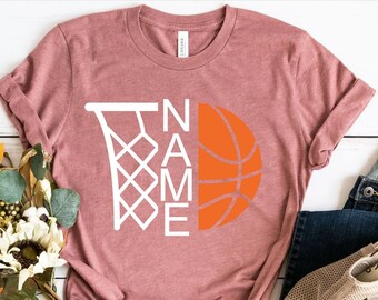 Customized Basketball Shirt, Your Name Basketball, Personalized Basketball Shirt,Game Day Shirt,Basketball Season Tee,Basketball Graphic Tee