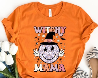 Witchy Mama Shirt, Halloween Mom Tee, Witch Shirt, Mom Halloween Shirt, Mama Shirt, Funny Mom Shirt for Halloween,Witchy Mama Tee,Spooky Tee