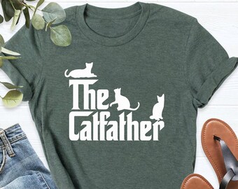 The Cat Father T-Shirt, Funny Cat Dad Shirt, Funny Cat Owner Shirt, Father's Day Shirt,Classic Cat Dad Shirt, Cat Daddy Tee,Cat Father Shirt