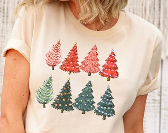 Womens Christmas Shirt, Christmas Shirt, Funny Christmas, Christmas Tree Shirt, Holiday Shirt for Women, Winter Shirt, Christmas Party Tee