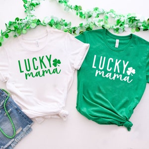 Womens St Pattys Shirt, One Lucky Mama Shirt, St Patricks Day Shirt, Womens St Paddys, Cute St Pattys Shirt, St Pattys Women, Lucky Mama Tee