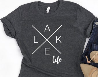 Lake Life Shirt, Lake Shirt, On The Lake,Gift for Travel Lover, Gift for Adventurer, Vacation Shirts, Gift for Her, Camper Shirt, Lake Vibes