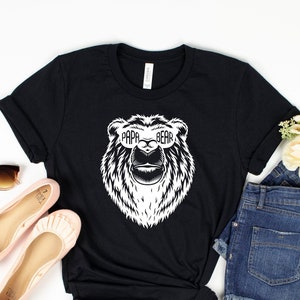 Papa Bear T-Shirt, Dad Shirt Fathers Day Tshirt, Gift For Dad, Soon To Be Parents, Husband Present, Family Shirt Matching Shirts, Papa Bear