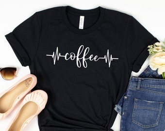 Coffee Shirt, Coffee Life Line Shirt, Coffee T Shirt, Funny Coffee Shirts for Women, T Shirts for Women, Coffee Lover, But First Coffee