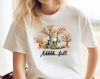 Fall Sweatshirt, Fall Shirt, Ahh Fall Shirt, Fall Season Shirt, Fall Leaves Shirt, Fall Gnome Shirt, Pumpkin Shirt, Autumn Shirt, Fall Tree