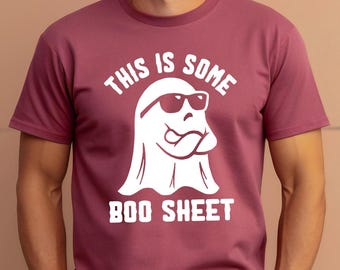 This is Some Boo Sheet Halloween Shirt This is Some Boo Retro Halloween Shirt Cool Ghost Crewneck Funny Halloween T Shirt Gift for Halloween