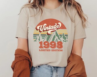 27th Birthday Gift, 1998 Vintage Shirt, Best Friend Birthday, 27th Birthday Shirt,1998 Shirt,27th Birthday Party,Vintage Custom Tee,Gift Man
