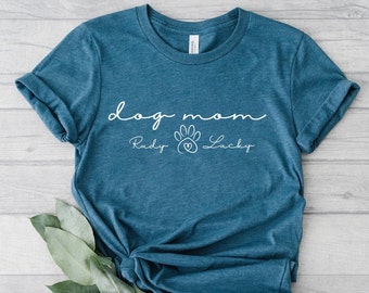 Dog Mom Shirts, Custom Dog Mom Shirt, Dog Mom Sweatshirt, Womens Sweatshirts, Dog Mom Shirt, Dog Mom Gift, Dog Mom Tee, Gift For Dog Mom Tee