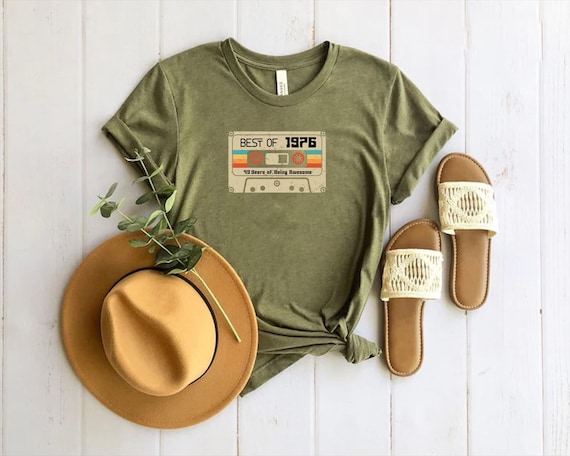 49th Birthday Shirt, 49 Years Of Being Awesome T-Shirt, 1976 Birthday Shirt, 49th Birthday Gift For Women, 49th Birthday Men Tee, 1976 Shirt