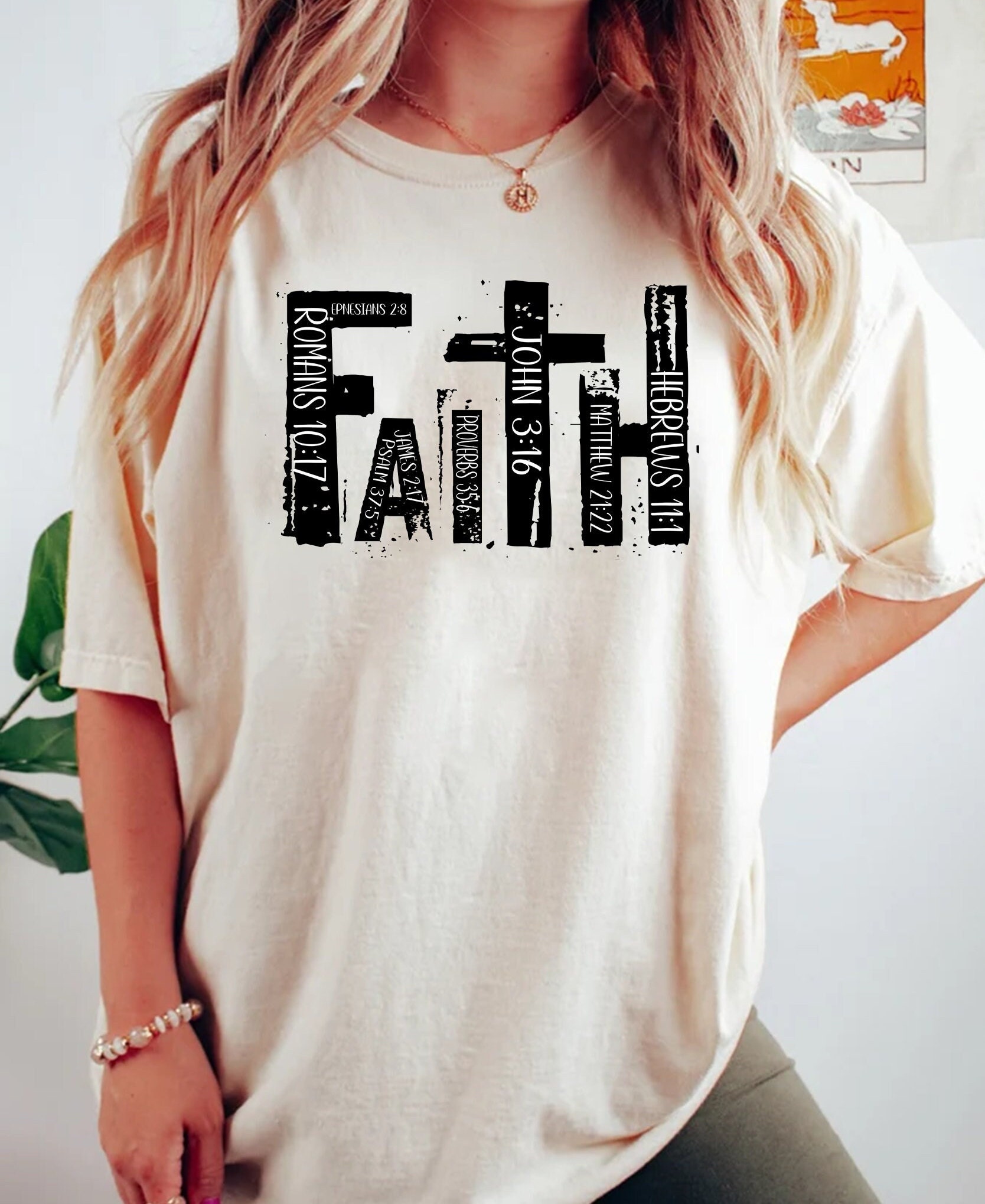 Scripture Tees Christian Shirt, Bible Verse T-shirt, Religious Outfit, Retro Faith T ...