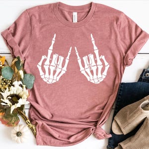 Love Skull Flower Rock And Roll Hand T-Shirt Love Skull Flower Rock And Roll Hand T-Shirt