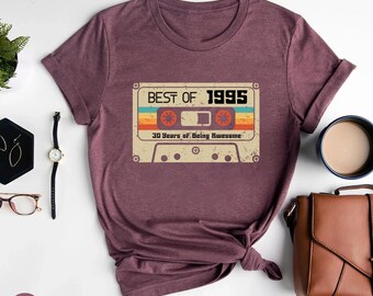 Vintage 1995 Retro 30th Birthday Shirt,30th Birthday Gift For Women,30th Birthday Gift For Men,30th Birthday Best Friend,30th Birthday Woman
