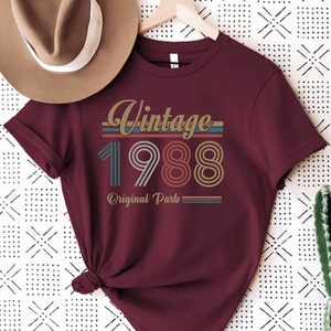 37th Birthday Shirt, Vintage 1988 Shirt,37th Birthday Gift For Women,37th Birthday Gift For Men,37th Birthday Best Friend,37th BirthdayWoman