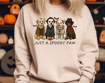 Funny Dog Halloween Sweatshirt, Halloween Shirt, Halloween Dog Shirt, Halloween Ghost Dog Shirts, Halloween Crewneck,Spooky Season,Ghost Tee
