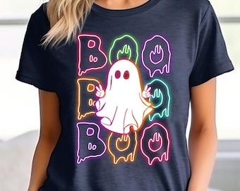 Retro Ghost Shirt, Vintage Boo Ghost Halloween Shirt, Spooky Halloween Shirt, Cute Ghost Shirt, Retro Fall Shirt, Vintage Ghost Shirt, Boo