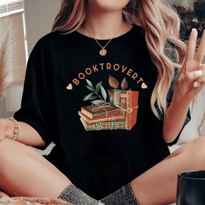 Booktrovert Sweatshirt, Book Lover Reading Shirt, Booktroverts Shirt, Bookworm Gifts, Book Lover Shirt, Librarian Books Shirt, Bookish Gift