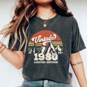 Vintage 1980 Shirt, 1980 Shirt, 44th Birthday Shirt, 44th Birthday Gift, 44th Birthday Gifts For Men, 44th Birthday Gifts for Women,1980 Tee