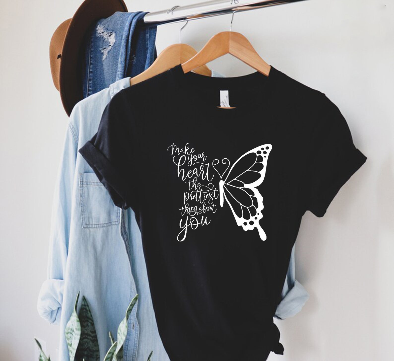 Make Your Heart the Prettiest Thing About You Butterfly Shirt - Etsy