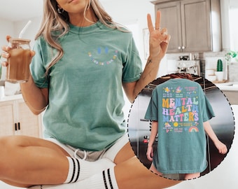 Comfort Colors® Mental Health Matters Shirt, Be Kind To Your Mind, Mental Health Shirts, Women Inspirational Shirts, Inspirational Gifts