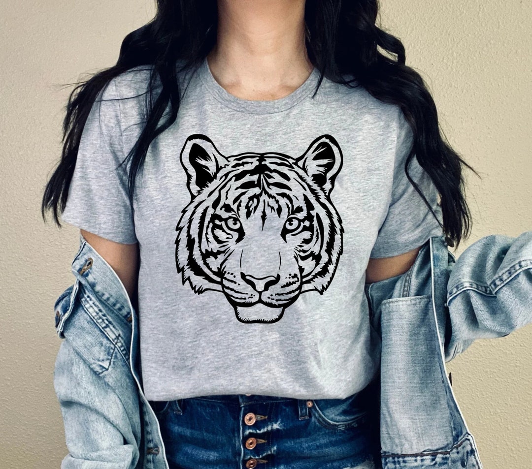 Tiger Shirt, Wild Animal Tee, Aesthetic Tiger Shirt, Boho