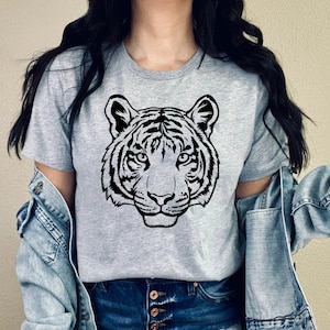 Tiger Shirt, Wild Animal Tee, Aesthetic Tiger Shirt, Boho Tiger, Tiger King Shirt, Tiger Face Shirt, Vintage Tiger Shirt, Tiger Lover Shirt