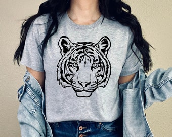 Tiger Shirt, Wild Animal Tee, Aesthetic Tiger Shirt, Boho Tiger, Tiger King Shirt, Tiger Face Shirt, Vintage Tiger Shirt, Tiger Lover Shirt