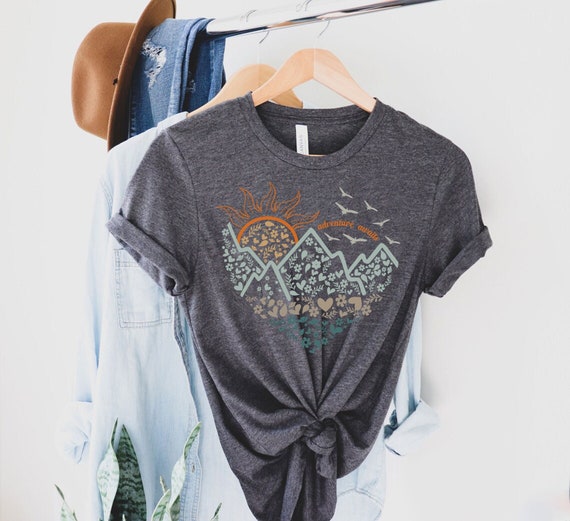Adventure Awaits Shirt, Camping Shirts, Wanderlust Explore More Tee, Nature Lover Shirt, Travel Shirt, Road Trip Shirt, Hiking Tshirt