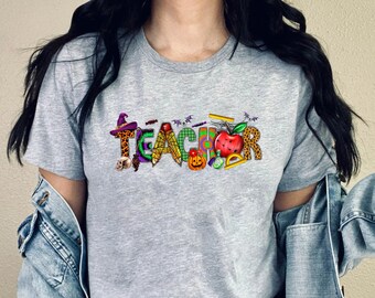 Halloween Teacher Shirt, Fall Teacher Shirts, Pumpkin Teacher Shirt, Cute Teacher Shirt, I Teach The Cutest Pumpkins In The Patch Shirt,Fall
