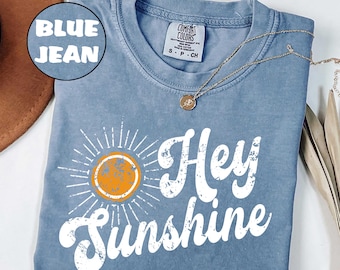 Comfort Colors® Sunshine Shirt, Cute Summer Shirt For Women, Sunshine Doodles, Teacher Shirt, Good Vibes Tee, Sunny Days Ahead, Shine Bright