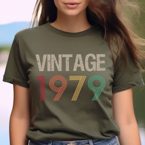 46th Birthday Tshirt, Vintage 1979 Sweatshirt, 46th Birthday Gift for Women, 46th Birthday Shirt Men, Retro Long Sleeve Shirt, Vintage Shirt