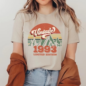32nd Birthday Gifts Shirt, Vintage 1993 Birthday Shirts, 32nd Birthday Gifts For Men, 32nd Birthday Gifts for Women,Classic 1993, 1993 Shirt