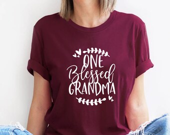 One Blessed Grandma Shirt, Grandma Shirt, Grandma Thanksgiving Shirt, Fall Shirt, Nana Shirt, Granny Shirt, Grammy Shirt, Family Gift shirt
