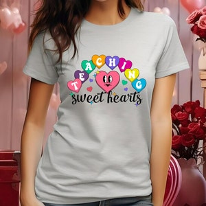 Valentines Day Teacher Sweatshirt, Teaching Sweethearts Teacher Shirts, Teacher Valentines Day Gift,Love Teacher Shirt, Valentines Day Shirt