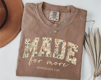 Comfort Colors® Bible Verse Shirt, Cute Christian Shirt For Women,Jesus Shirt,Christian Gift, Christian Christmas Shirt,Love and Grace Shirt